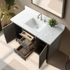 Vanity Art Bathroom Vanity Cabinet with Sink and Top, Driftwood Gray, 48", Brushed Nickel