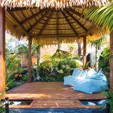 Backyard for outdoor entertaining