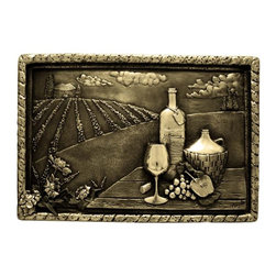 Metal mural for kitchen backsplash - Tile