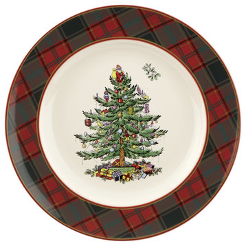 Spode Christmas Tree Tartan 10.5 Inch Dinner Plate
