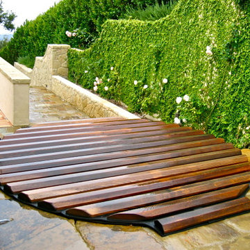 Wooden hot tub installations
