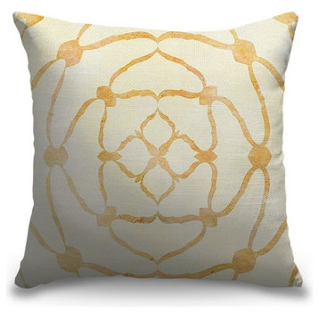 "Rosette Spiral" Outdoor Pillow 18"x18"