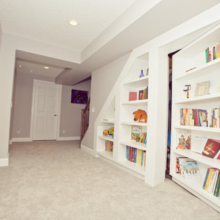 This is an example of a vintage basement in Calgary.