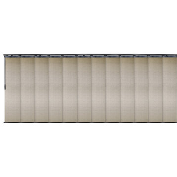 Marguerite 12-Panel Track Extendable Vertical Blinds 140-260"W