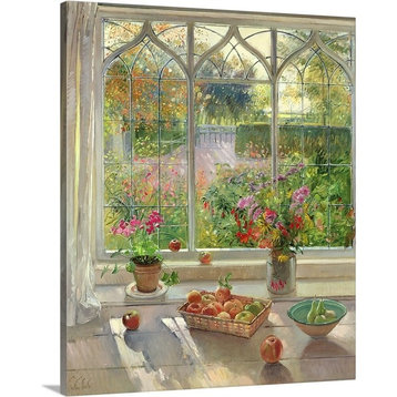 Autumn Fruit and Flowers, 2001 Wrapped Canvas Art Print, 20"x24"x1.5"
