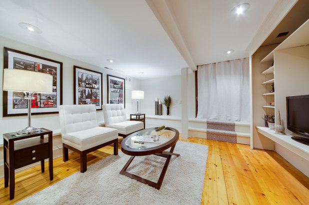 Contemporary Basement by The Graces - ReMax Hallmark Realty