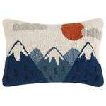 Peking Handicraft - Mountains Hook Pillow - Size: 8x12 inches