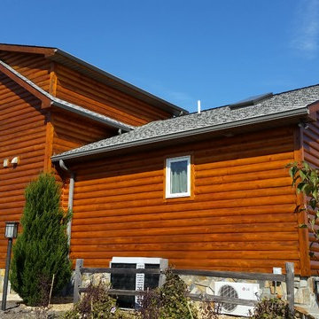 Log Home Staining with Sikkens