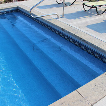 In Ground Vinyl Liner Swimming Pool Installations
