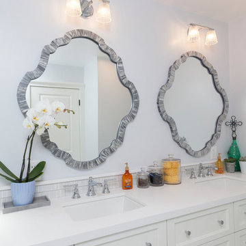 Beach Home Bathroom and At Home Office