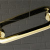 Kingston Brass 12" Decorative ADA Grab Bar, Polished Brass
