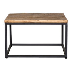 30 Inch Coffee Tables Houzz Kosas Home Paris Mahogany Raw Mango Wood And Iron Square Coffee Table 30
