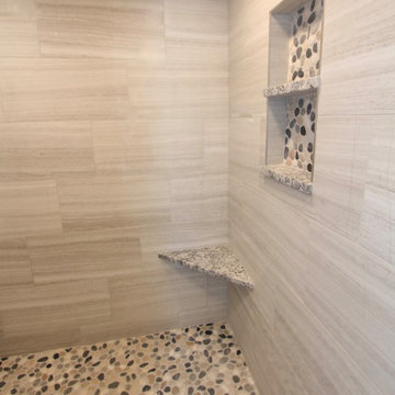 Bel Air Pebble Stone Low Threshold Shower