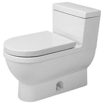 Duravit Starck 3 One-Piece Toilet, Single Flush Left Lever, White