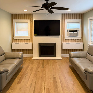Fireplace & FlooringFrom outdated to statement piece. This fireplace doesn’t jus