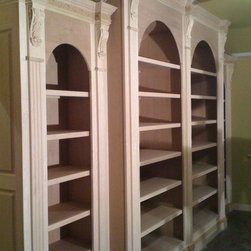 Custom Trim Carpentry - Bookcases