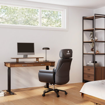 Stylish Minimalist Study Remodel
