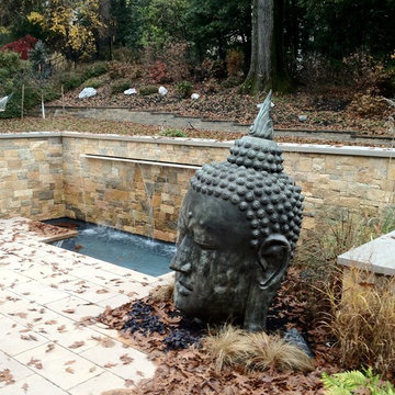 Hand Cut Contemporary Stone Wall