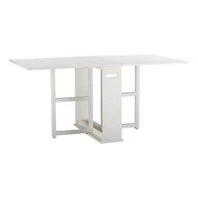 White folding table