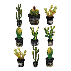 "Cacti" Printed Canvas by Sofie Rolfsdotter, 40x30 cm