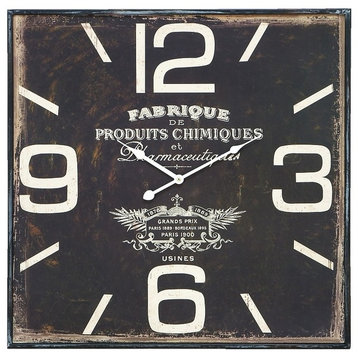Vintage Black Wooden Wall Clock 52518