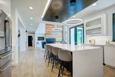 Example of a minimalist kitchen design in Grand Rapids