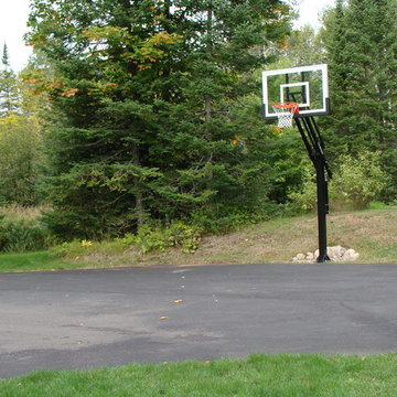 Michael M's Pro Dunk Silver Basketball System on a 44x33 in Cloquet, MN