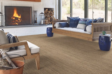 Living room - contemporary living room idea in Calgary