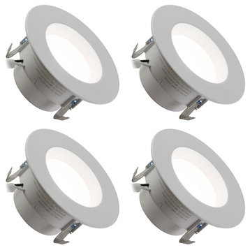 4" Downlight Retrofit, 10W Dimmable, Cool White 4000k, 4-Pack