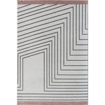 Rugs America - Rugs America Jasper Contemporary Geometric Soft touch Area Rug, 8' X 10' - This abstract work of modern art is the perfect rug for your contemporary space. Whether youre looking for a swanky update to your more traditional dcor, or are all about everything mod, this power-loomed, polypropylene rug is a style-setting masterpiece. Soft on your feet yet sturdy, its pile is shiny and a half-inch thick. Let its linear design captivate you and refresh that tired room.
