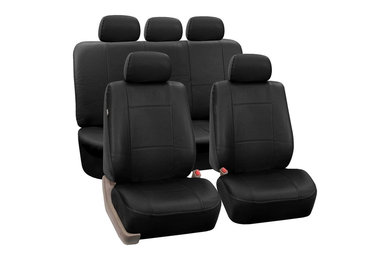 FH GROUP Premium PU Leather Seat Covers - Full Set