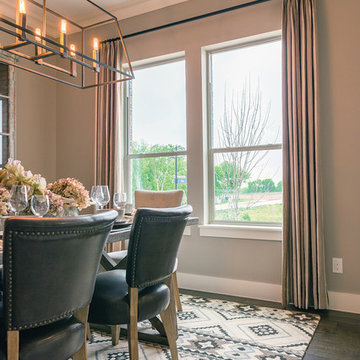 Vinyl windows offer views from the dining room