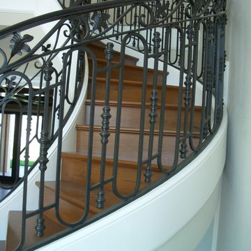 Stair Railing & Baluster Installation and Custom Painting Techniques