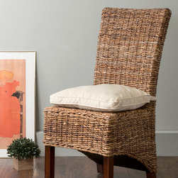 East At Main's Milford Brown Square Abaca Dining Chair - Products