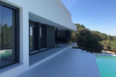 Microcement swimming pool