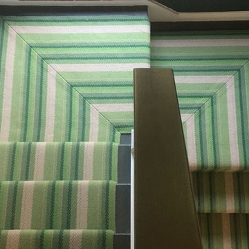 Roger Oates Iris Leaf stair runner carpet in Cobham Surrey