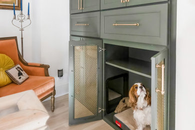Custome Sage Dog Kennell and Cabinets