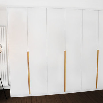 Contemporary Bedroom cupboards with routered handles – Scandi range