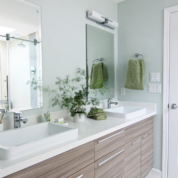 Modern master bathroom