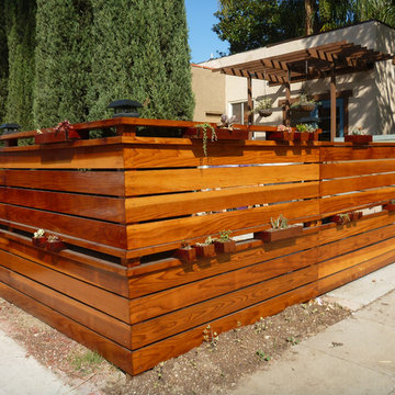 Long Beach Succulent Fence