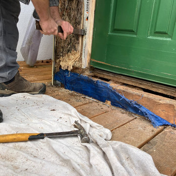 Structural Rot Repair at Front Door Opening