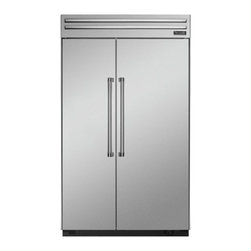 Thermador 48" Built In Side By Side Refrigerator, Stainless Steel | T48BR820NS - Refrigerators