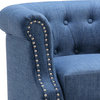 Argenziano Chesterfield Chair, Blue