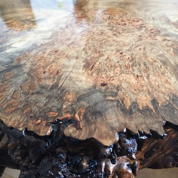 Custom Maple Live Edge End Table