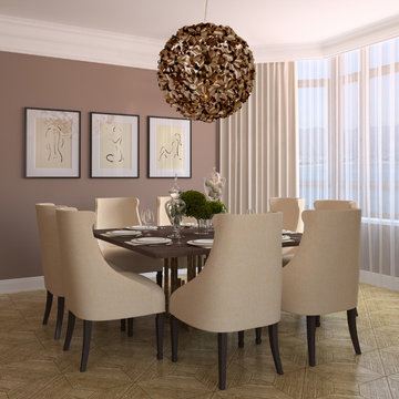 Varaluz Pinwheel 9-Light Pendant in Dining Room