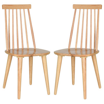 Safavieh Burris Spindle Side Chairs, Set of 2, Natural