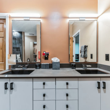Sleek Geometric Hillsborough Bathroom
