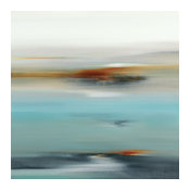 Calm Days II Art block Framed Canvas, 30"x30"