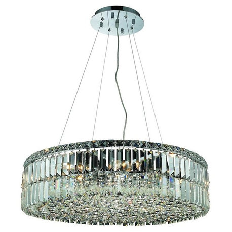 ELEGANT LIGHTING V2030D28C/RC Maxime 12-Light Hanging Fixture