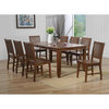 Simply Brook 10 Piece Extendable Table Dining Set, Sideboard, Amish Brown
